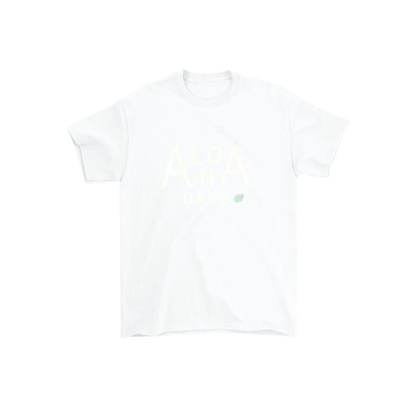 Aloha Days Kids T-Shirt HI Made in Hawaii (XSmall - Large) White - Must - Have for Surfers