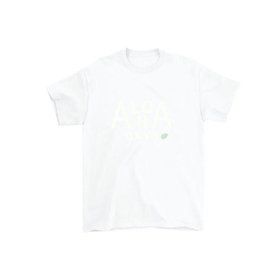 Aloha Days Kids T-Shirt HI Made in Hawaii (XSmall - Large) White - Must - Have for Surfers