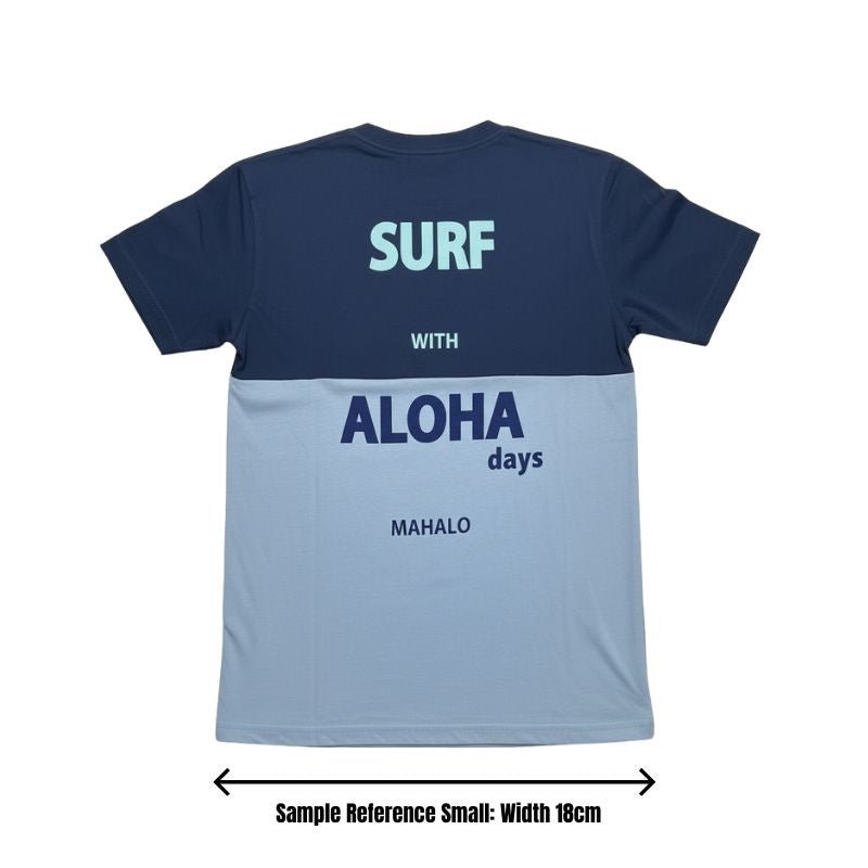 Aloha Days SHAKA Made in Hawaii S - L Light Blue Navy - Must - Have for Surfers
