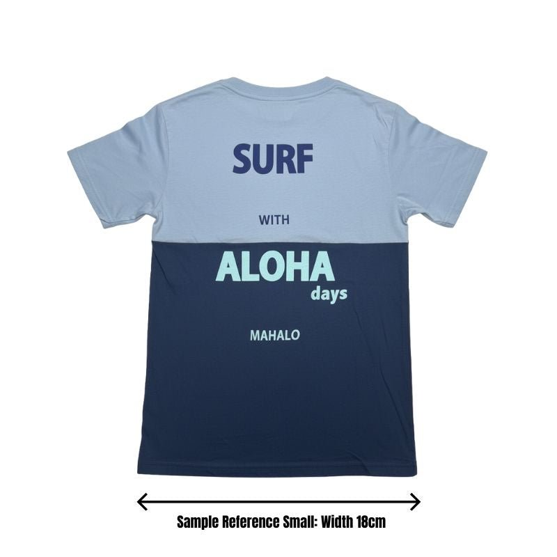 Aloha Days SHAKA Made in Hawaii S - L Navy Light Blue - Must - Have for Surfers