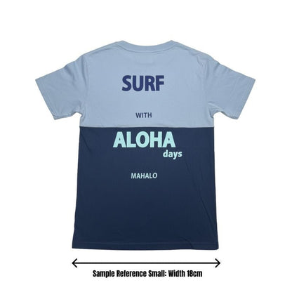 Aloha Days SHAKA Made in Hawaii S - L Navy Light Blue - Must - Have for Surfers