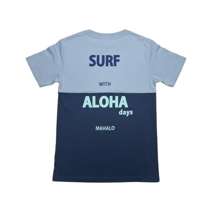 Aloha Days SHAKA Made in Hawaii S - L Navy Light Blue - Must - Have for Surfers