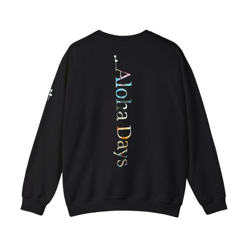 Aloha Days Sweater Black Box Logo Made in Hawaii