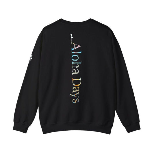 Aloha Days Sweater Box Logo LTD. Made in Hawaii (Small - XLarge) Black - Must - Have for Surfers