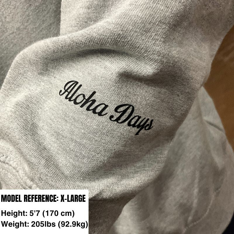 Aloha Days Sweater New HI (Med - Large) Grey - Must - Have for Surfers