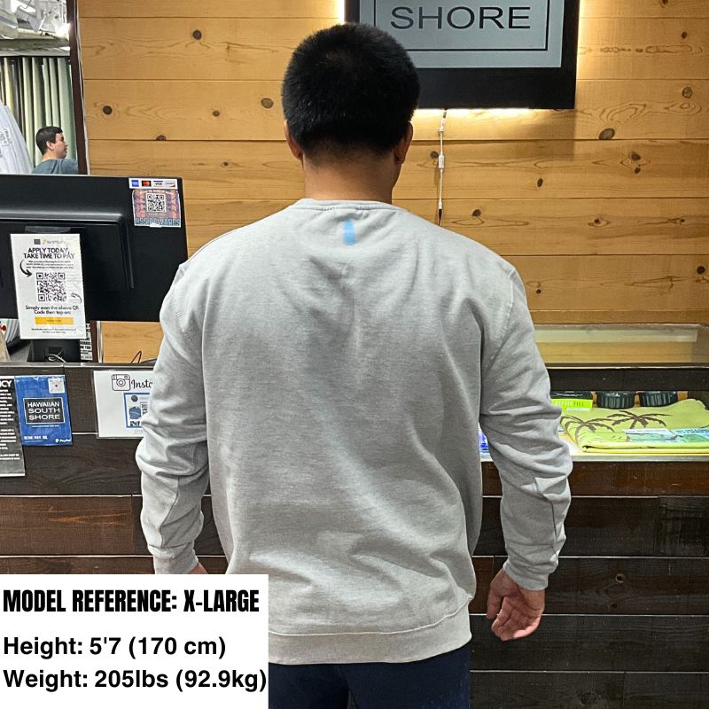 Aloha Days Sweater New HI (Med - Large) Grey - Must - Have for Surfers