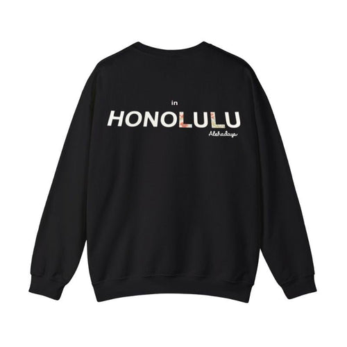 Aloha Days Sweater Surf in Honolulu (Small-2XLarge) Black