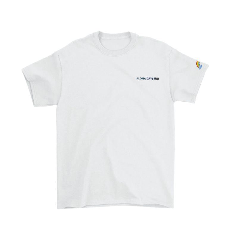 Aloha Days T-Shirt ALOHA VACATION (Small - XLarge) White Blue - Must - Have for Surfers