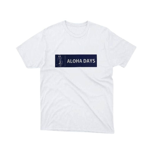 ショップ アロハデイズ ボックスロゴ2 Tシャツ ホワイト | ハワイ