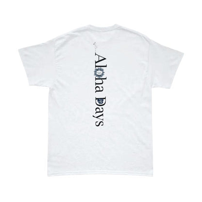 Aloha Days T-Shirt BOX LOGO 3 Made in Hawaii (Small - XLarge) White - Must - Have for Surfers