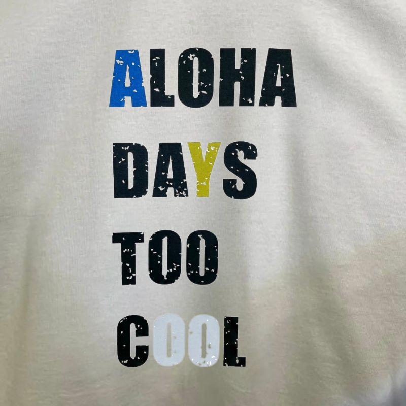 Aloha Days T-Shirt Cool Made in Hawaii (Small - Large) White - Must - Have for Surfers