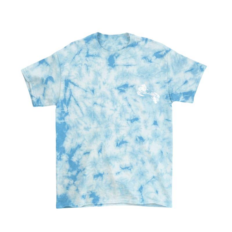 Aloha Days T-Shirt HIBISCUS LTD. Made in Hawaii (Small-XLarge) Blue - Must-Have for Surfers