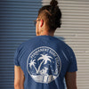 Aloha Days PERMANENT VACATION Surfing T-Shirts Navy-CLOTHING/BAG-HawaiianSouthShore-[SURFBORDS HAWAII SURF SHOP]-HawaiianSouthShore