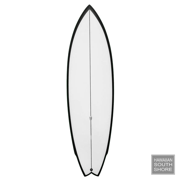 CHRISTENSON Lane Splitter (5’10) Twin Fin FUTURES Clear Sand Black Rails SHOP SURFBOARDS Surf Shop and Clothing Boutique Honolulu