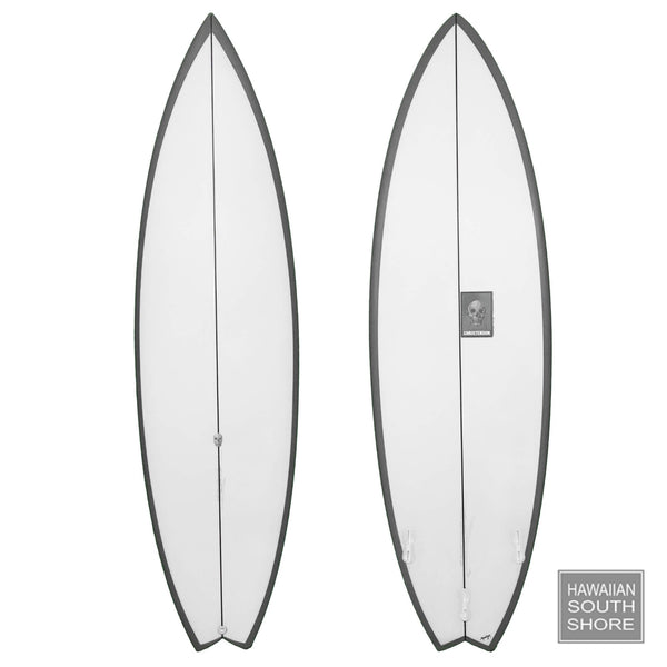 CHRISTENSON OP3 (6’3) 3 Fin FCS II Clear Sand Dark Grey Rails SHOP SURFBOARDS Surf Shop and Clothing Boutique Honolulu