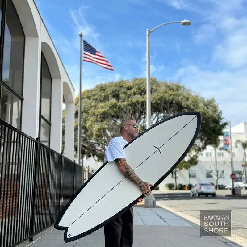 CJ Nelson MILO Fish (6'6) Twin Fin FCS Thunderbolt Red MUSTARD - SHOP SURFBOARDS - [Surfboards Surf Shop and Clothing Boutique Honolulu]
