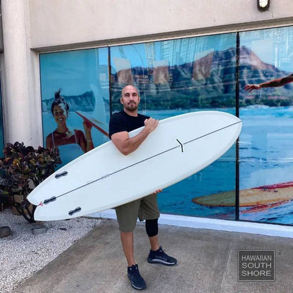 CJ Nelson MILO Fish (6'6) Twin Fin FCS Thunderbolt Red MUSTARD - SHOP SURFBOARDS - [Surfboards Surf Shop and Clothing Boutique Honolulu]