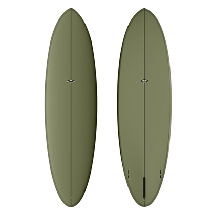 CJ Nelson OUTLIER X 2+1 Fin Thunderbolt Red - 6'6 V42.82 - Army - Must-Have for Surfers