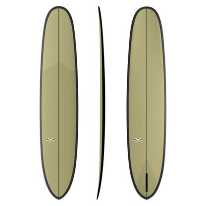 CJ Nelson Paragon Single Fin (9'7) Thunderbolt Black Tan Brushed Carbon - Must - Have for Surfers