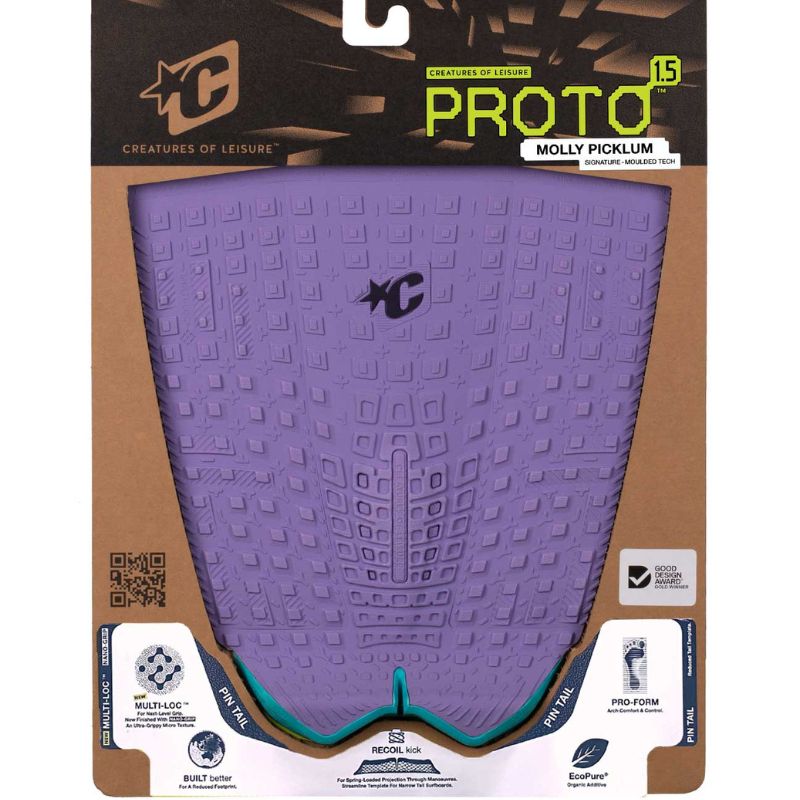 CreaturesofLeisure Deckpad Proto 1.5 Molly Pin Tail Eco Lavender - Must - Have for Surfers