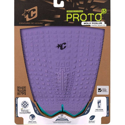 CreaturesofLeisure Deckpad Proto 1.5 Molly Pin Tail Eco Lavender - Must - Have for Surfers
