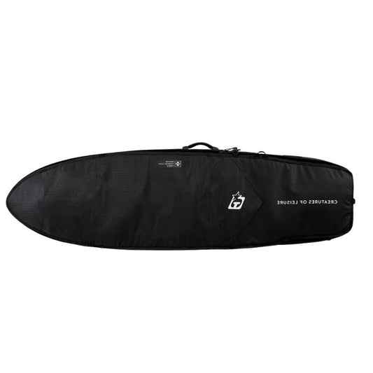 CreaturesofLeisure Double Board Bag Fish (7'1) Black Silver - Must - Have for Surfers