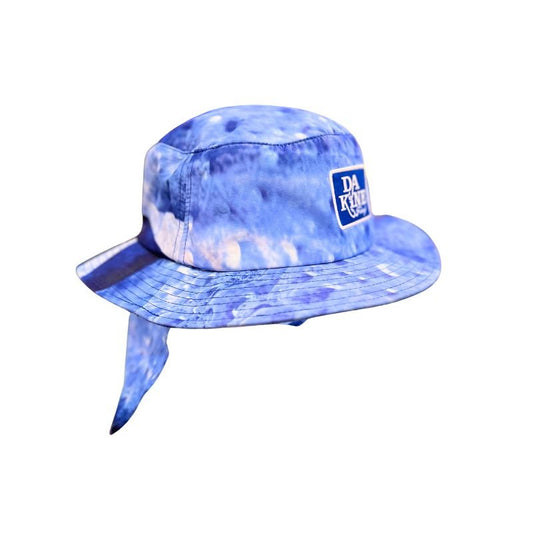 DAKINE ABACO Bucket Hat With Neck Cape Blue Wave - Must - Have for Surfers