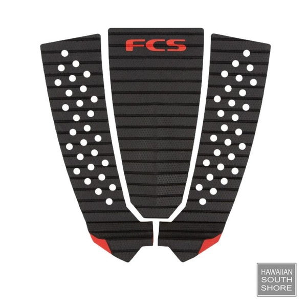 FCS Deck Pad Filipe Toledo Treadlite Traction Charcoal Red