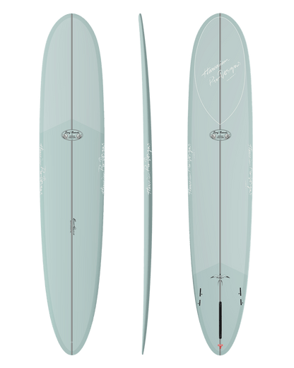 Donald Takayama DT 2 Thunderbolt Red DT Blue surfboard, deck, rail and bottom views