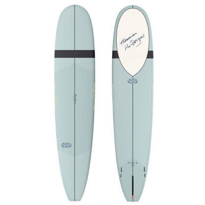 Donald Takayama In The Pink surfboard, Thunderbolt Red build in DT Blue