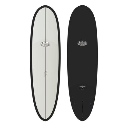 Donald Takayama Scorpion 2 surfboard, Thunderbolt Black build in White/Carbon Bottom