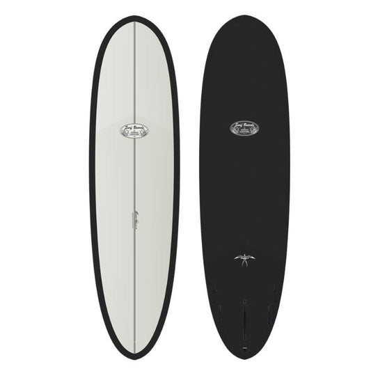 Donald Takayama Scorpion 2 surfboard, Thunderbolt Black build in White/Carbon Bottom