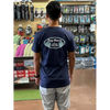Donald Takayama Tee Oval Logo Short Sleeve Navy-CLOTHING/BAG-TAKAYAMA HALO-[SURFBORDS HAWAII SURF SHOP]-HawaiianSouthShore