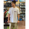 Donald Takayama Tee Red Oval Logo Short Sleeve White-CLOTHING/BAG-TAKAYAMA HALO-[SURFBORDS HAWAII SURF SHOP]-HawaiianSouthShore