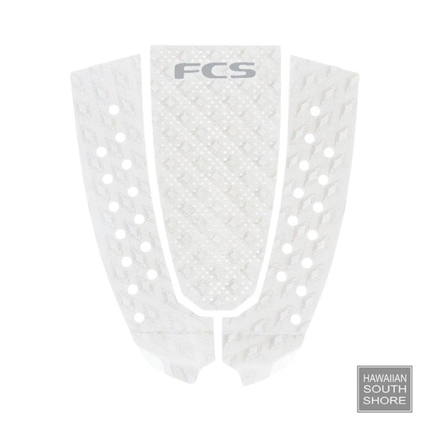 FCS Deckpad T - 3 Eco Traction White Cool Grey SHOP SURF ACC. and Clothing Boutique Honolulu