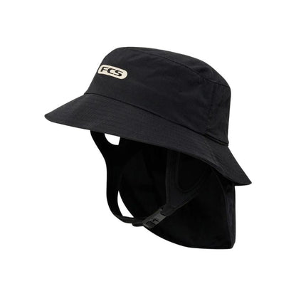 FCS Essential Surf Bucket Hat Small/XLarge Black - Hawaiian South Shore