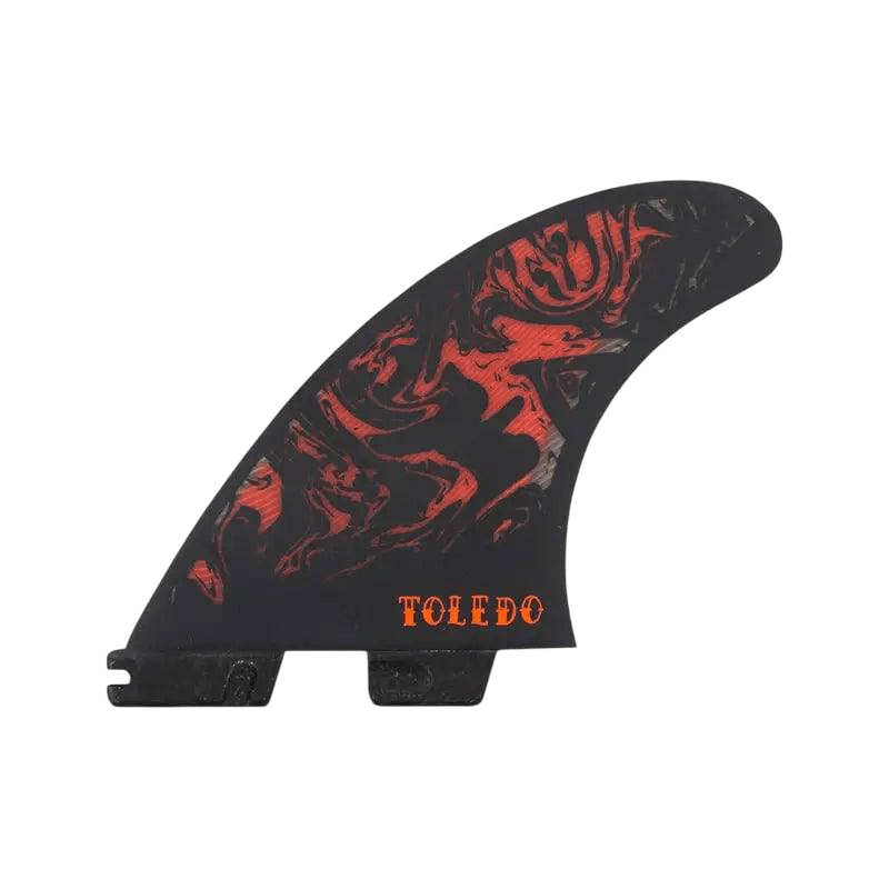 FCS II 3 Fins Filipe Toledo PC+Aircore Large Accelerator Template Black Red - SHOP SURF ACC. - [Surfboards Surf Shop and Clothing Boutique Honolulu]