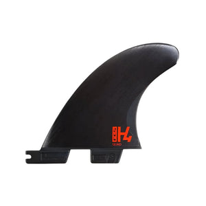 FCS II QUAD REAR H4 Uni Directional Carbon Medium Smoke designed for surfing enthusiasts