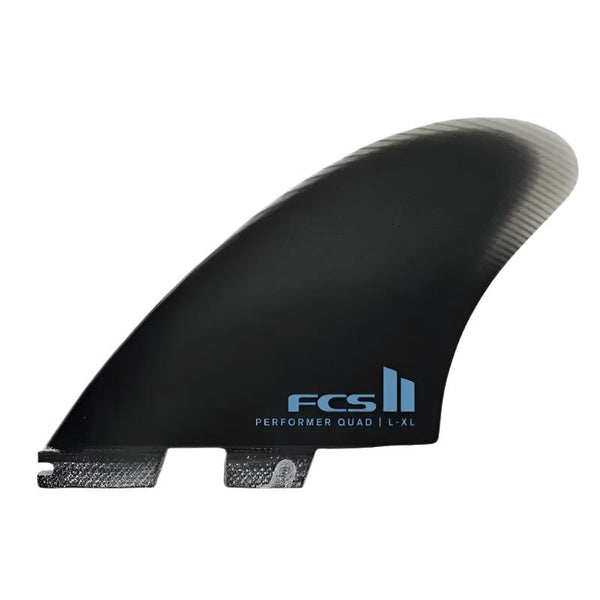 Shop FCS II PERFORMER QUAD SPLIT KEEL FIN SET L-XL BLACK | Hawaii