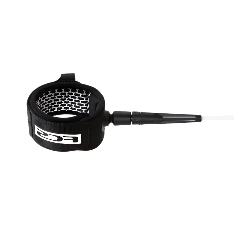 FCS Leash Competition Essential 5'/6'/White Black - SHOP SURF ACC. - [Surfboards Surf Shop and Clothing Boutique Honolulu]