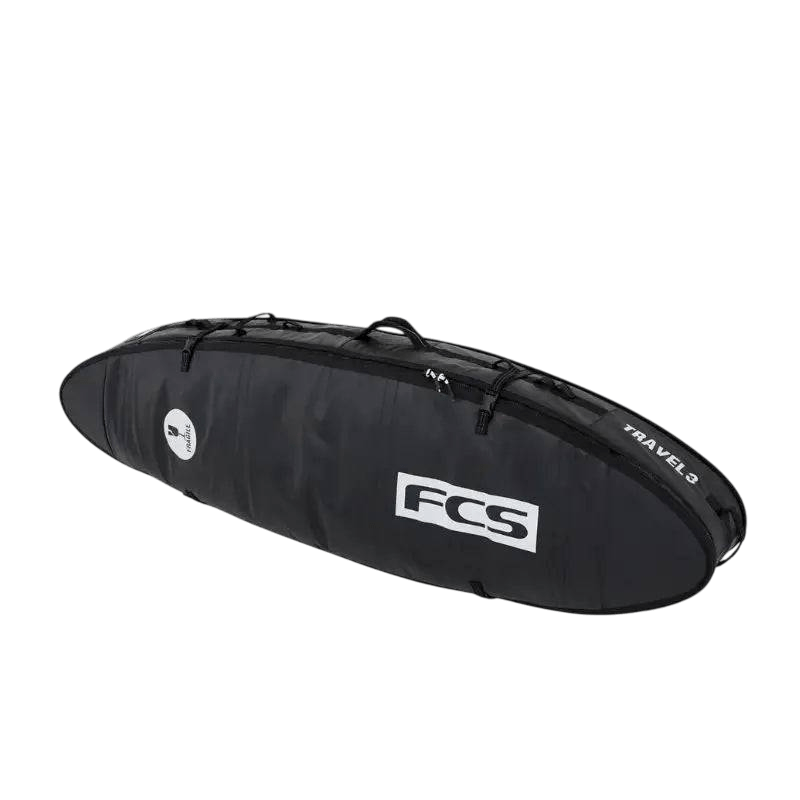 FCS Travel 3 All Purpose Surfboard Cover 6'7 Black Grey - SHOP SURF ACC. - [Surfboards Surf Shop and Clothing Boutique Honolulu]