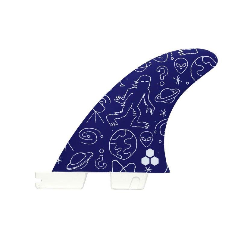 FCS II QUAD REAR Channel Islands Solution Performance Core White/Blue - Must - Have for Surfers