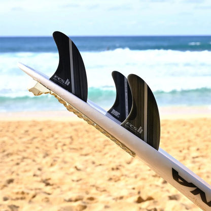 FCS II THRUSTER Mick Fanning Glass Fibre Fusion (Med - Large) Smoke White - Must - Have for Surfers