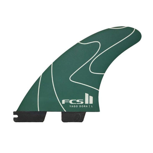 FCS II Thruster Yago Dora Performance Core medium large Pulse Green Carver template
