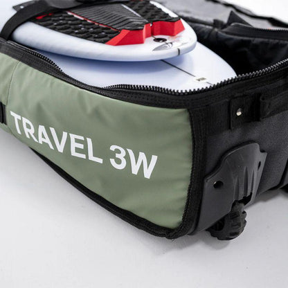 FCS Travel 3 Shortboard/Fish Wheelie Cover (6'7-7'6) Alpine - Must-Have for Surfers