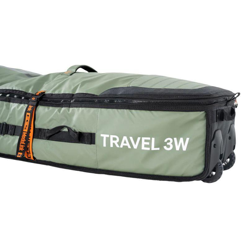 FCS Travel 3 Shortboard/Fish Wheelie Cover (6'7-7'6) Alpine - Must-Have for Surfers