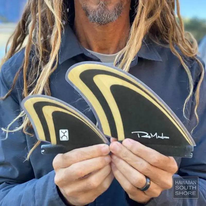ROB MACHADO SEASIDE 4-Fin FUTURES Compatible Black Bamboo
