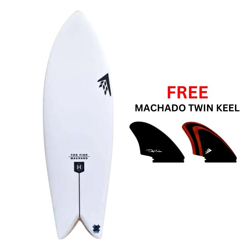 Firewire Machado 2+1 Surf Traction Pad — Black/Charcoal, Flat Design For Better Board Control