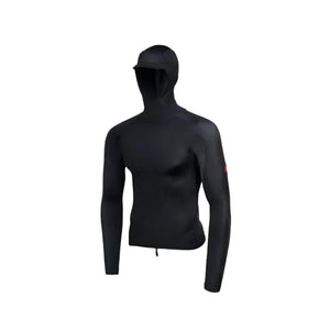 Florence Marine X Utility Pocket Hooded Rashguard Small-XXLarge Black Color - CLOTHING - [Surfboards Surf Shop and Clothing Boutique Honolulu]