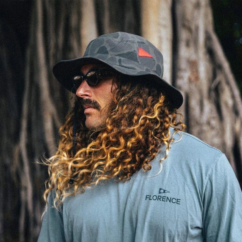 Florence Marine X Hat Airtex Boonie Mountain Camo - Must-Have for Surfers